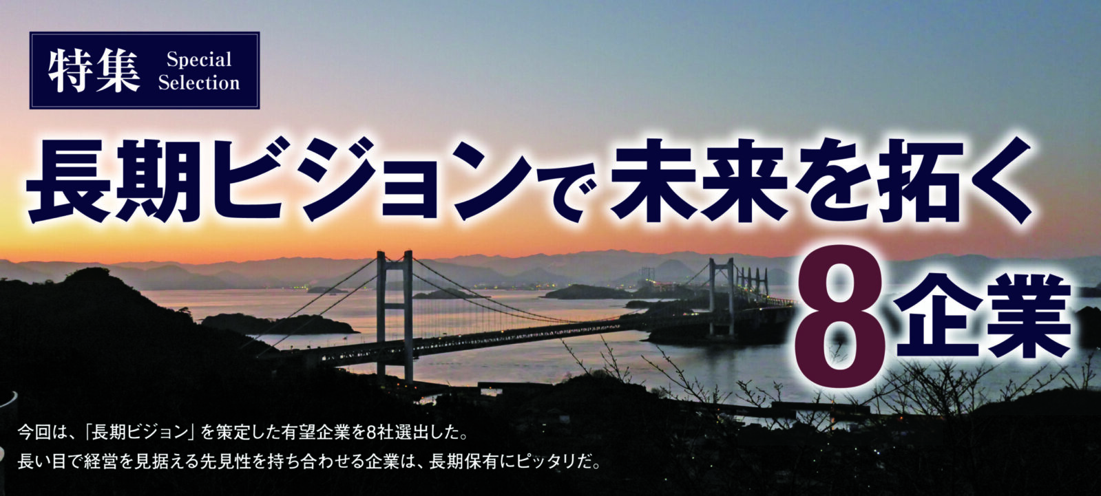 長期ビジョンで未来を拓く８企業